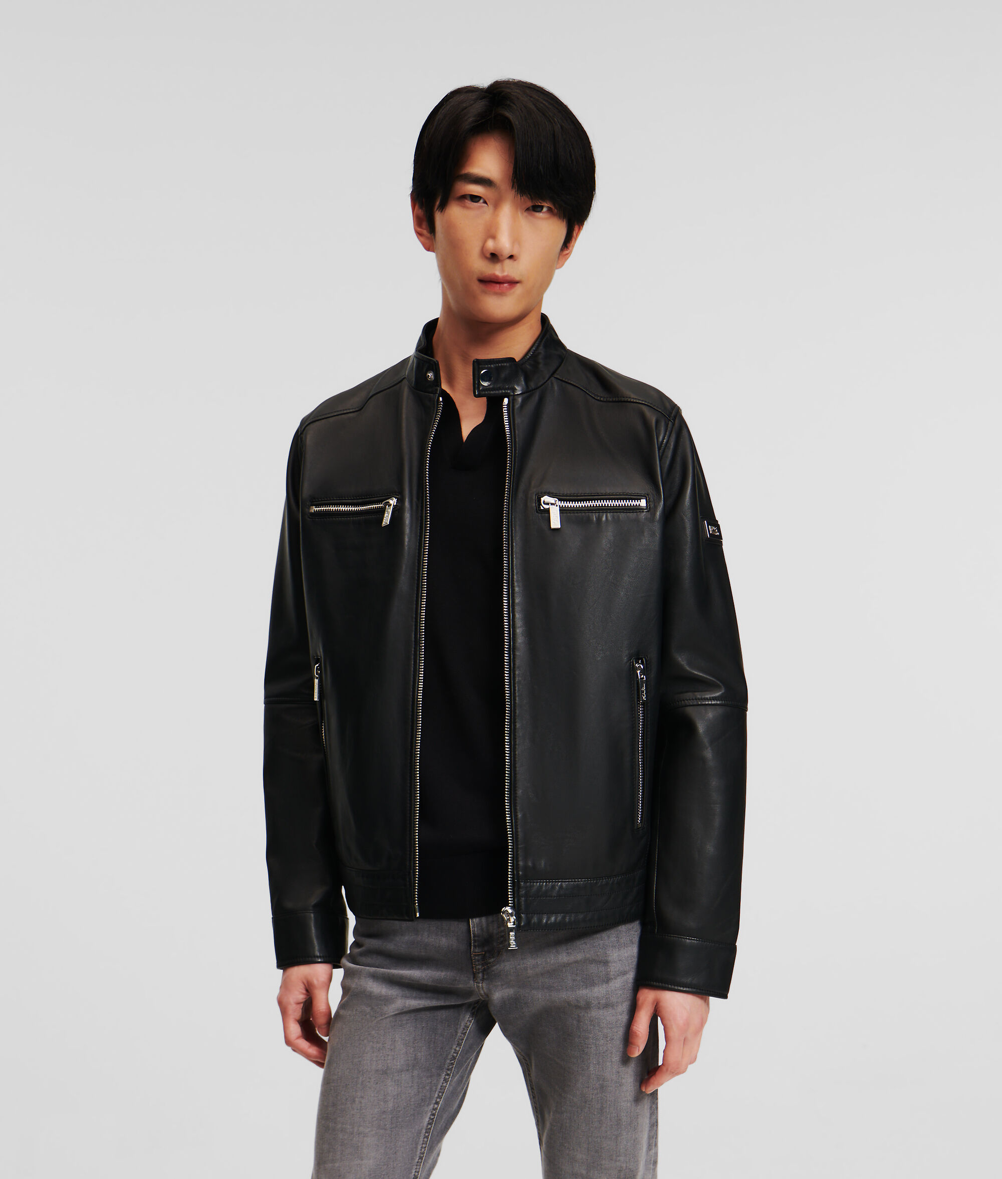 (image for) Well-Designed ZIP-UP LEATHER JACKET